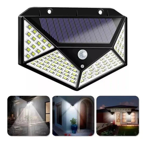 LÁMPARA LED SOLAR CON SENSOR - kit de 3 unidades - últimas unidades disponibles