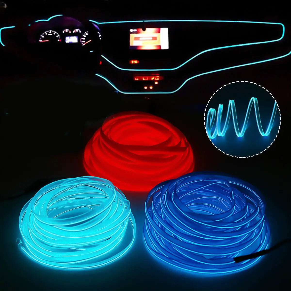 Fita LED Interior para Auto - Iluminación Personalizada