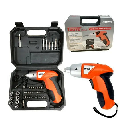 Mini Taladro Destornillador Inalámbrico 45 PCS