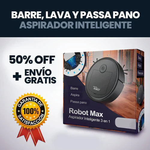 Robot Aspirador 3 en 1 Premium - MAXCLEAN